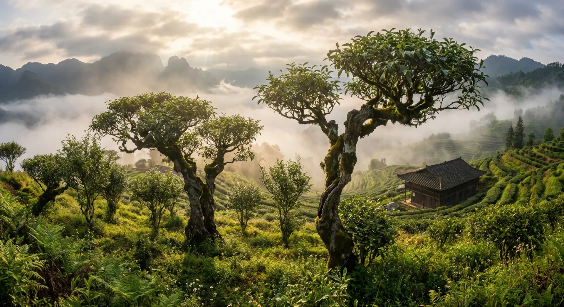 Дикие чайные кусты